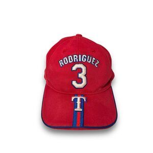 Vintage Drew Pearson Men's Texas Ranger‎ Ivan Rodriguez Adjustable Hat